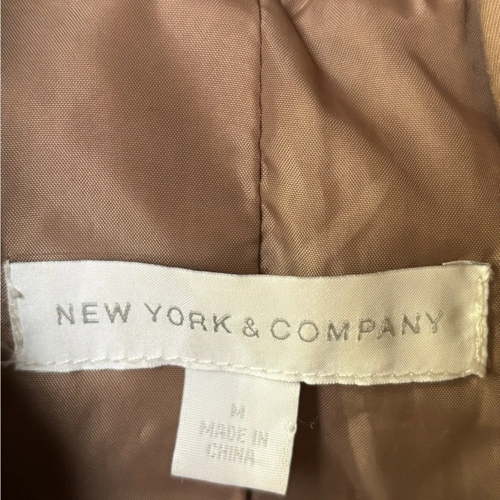 New York & Company Faux Fur Utility Jacket Medium
